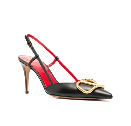 Valentino Garavani 80mm VLogo Signature slingback pumps