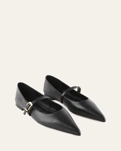 JO MERCER Dilaria dress flats black leather