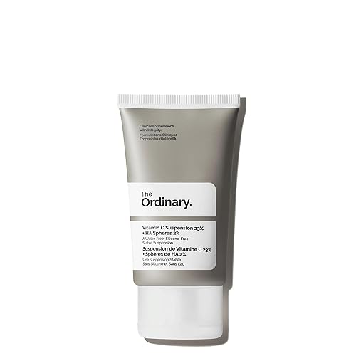 The Ordinary Vitamin C Suspension 23% + HA Spheres 2%, Serum with Pure L-Ascorbic Acid - 1 Fl Oz (Pack of 1)