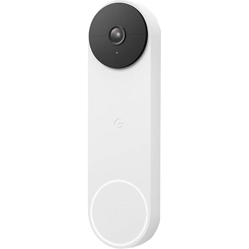 Google Nest Doorbell (Battery) - Snow - Nest Doorbell - Battery - Snow