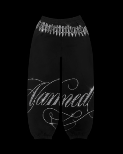 ENEMY RHINESTONE SWEATPANTS BLACK | S