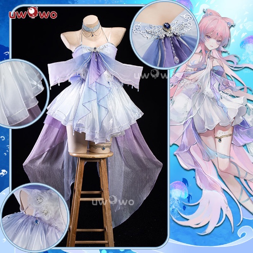 【Pre-sale】Uwowo Genshin Impact Fanart Kokomi Mermaid Cosplay Costume - S