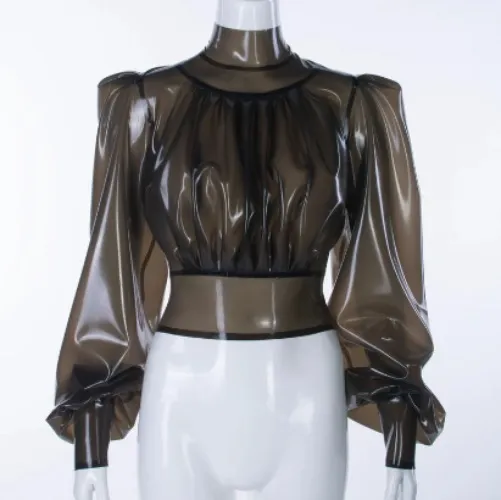 Odette transparent latex outfit
