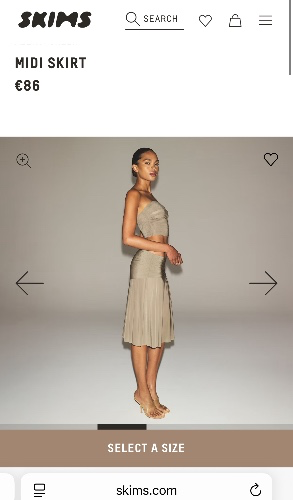 Skims midi skirt
