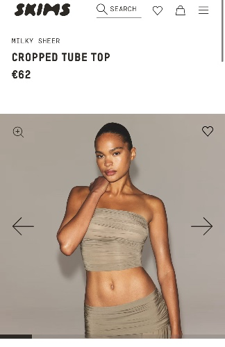 Skims tube top