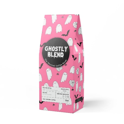 Ghostly Blend Coffee  (Medium Roast), shipping to USA only - Ground / 12oz