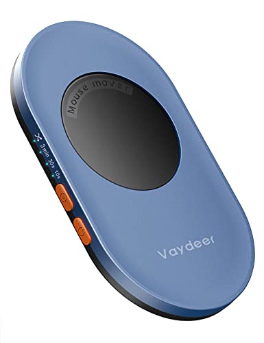 Vaydeer Ultra Slim Mouse Mover, Air 3 Mouse Jiggler with Adjustable Interval Timer, Undetectable & Noiseless, Simulates Realistic Mouse Movement, Driver-Free for Keeping The PC Active and Secure - Dark Blue