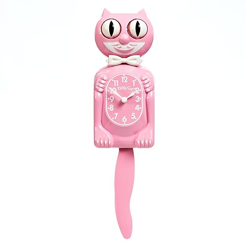 Pink Satin Kitty-Cat Klock