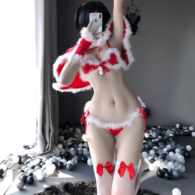 Mrs Clause Lingerie Set - With Stockings