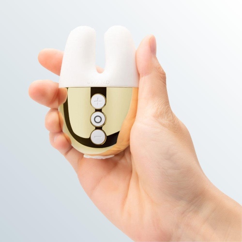 Le Wand Chrome Double Motor Vibrator - Limited Edition White/Gold