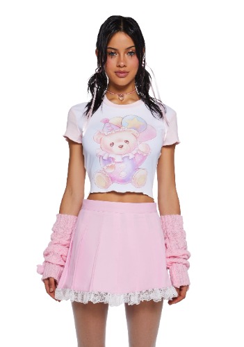 Bear-ly Awake Baby Tee | WHITE / Large