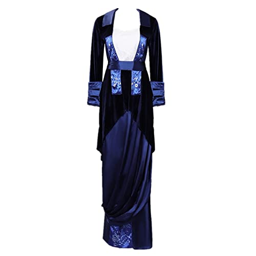 ECMRAD Titanic Rose DeWitt Bukater Cosplay Costume Dress Outfits Halloween Carnival Suit - Small - Female
