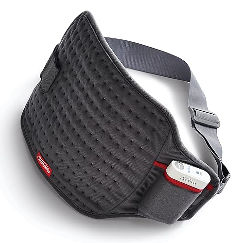 Sunbeam GoHeat Cordless Heating Pad for Back, Neck & Shoulder Pain Relief, Portable Heating Pad with 3 Heat Settings and Auto-Shutoff - Cordless