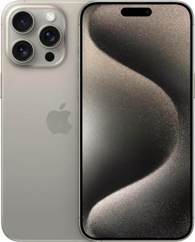Apple iPhone 15 Pro Max, 512GB, Natural Titanium - Unlocked (Renewed) - Natural Titanium - 512GB