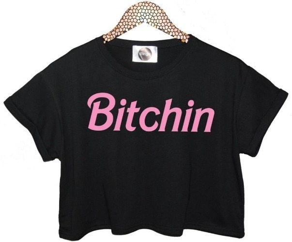 Bitchin Crop Top - Black