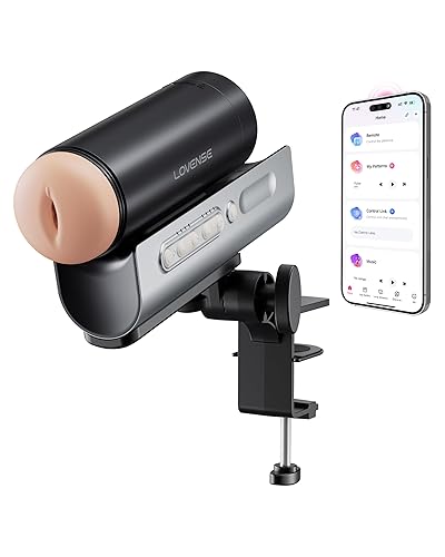 Lovense Solace Pro Automatic Male Masturbator,App Remote Control Thrusting Blowjob Machine with Immersive AI/VR Experience Adjustable Male Stroker Sex Toys for Men Pleasure