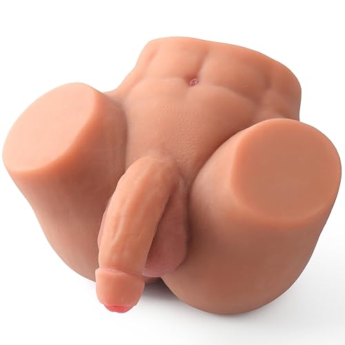 7.5LB Small Dildo Male Sex Doll Torso Realistic Anal for Men, Gay Sex Doll Male Masturbator Stroker with Realistic Penis Butt Ass Testicles, Male Sex Dolls Adults Toys for Men, Ass Toy TPE Sex Doll