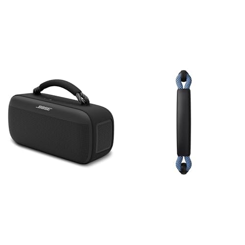 Bose SoundLink Max Portable Speaker (Black) with Rope Handle (Black/Carbon Blue) - Speaker with Rope Handle (Black/Carbon B... - Black