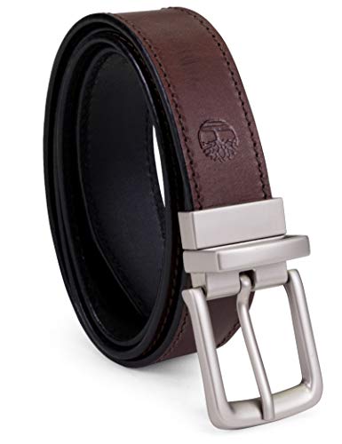 Timberland Men's Classic Leather Reversible Belt - 52 - Brown/Black