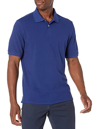 Amazon Essentials Men's Regular-Fit Cotton Pique Polo Shirt (Available in Big & Tall) - XX-Large - Navy