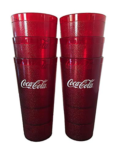 Supply Depot Coca Cola Restaurant Red Plastic Tumblers 16oz Carlisle, pack of 6 - 6 Count (Pack of 1)