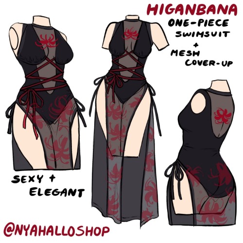 [PRE-SAMPLE PRE-ORDER] Higanbana swimsuit and coverup (5-6+ months wait) | L