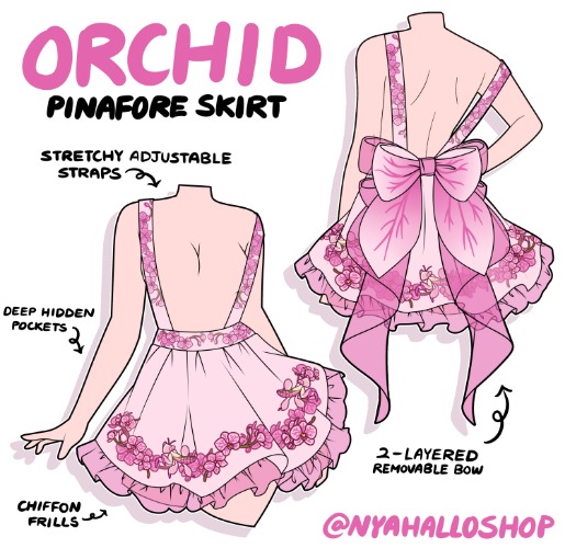 [PRE-SAMPLE PRE-ORDER] Orchid Pinafore skirt | Default Title
