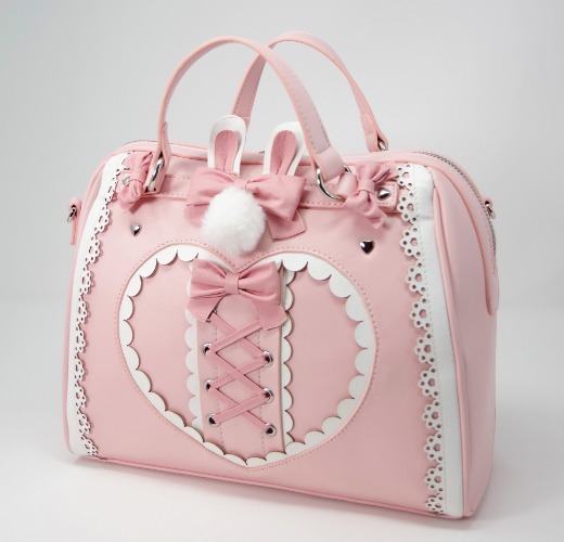 Bunny Sweetheart Puff Medium Sized Handbag | Default Title