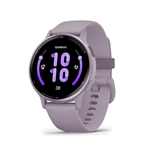 Garmin vívoactive 5, AMOLED GPS Smartwatch, All-day Health Monitoring, Advanced Fitness Features, Personalised Sleep Coaching, Music and up to 11 days battery life, Metallic Orchid - Metallic Orchid - Smartwatch only