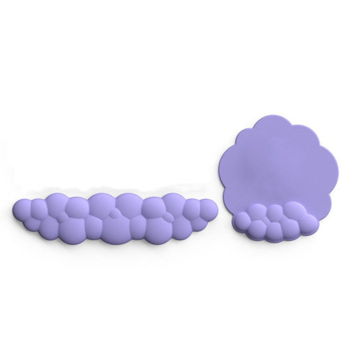 Cloud Memory Foam Wrist Rest and Mouse Pad - Purple
