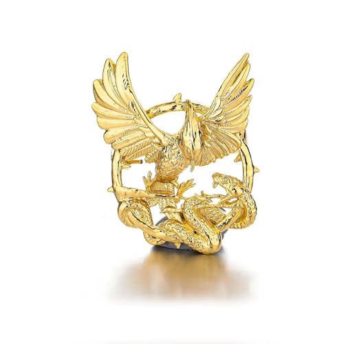 Ballad of songbirds and snakes for Women Men Pin Brooch Mockingbird Alloy Jewelry Badge Novelty Accessory - gold