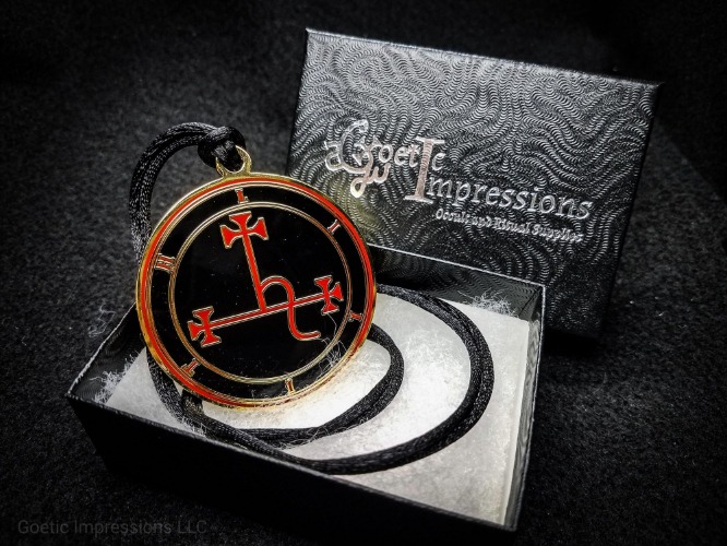 Lilith Sigil Pendant | Gold/Red / Option 1 - Magus