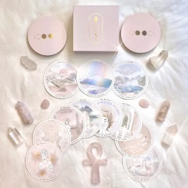 Accurate AF Tarot Deck Pink Gold 78 Cards Tarot Deck | Etsy