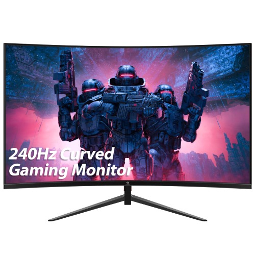 Z-Edge UG27P 27-inch Curved Gaming Monitor 16:9 1920x1080 240Hz 1ms Frameless LED Gaming Monitor, AMD Freesync Premium Display Port HDMI Built-in Speakers - UG27P 240Hz