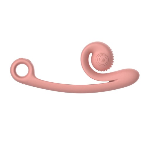Snail Vibe Curve Dual Stimulation Vibrator - Peach