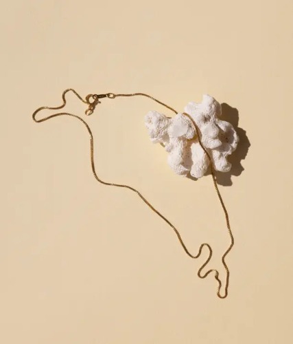 Ethereal Box Chain Gold Necklace