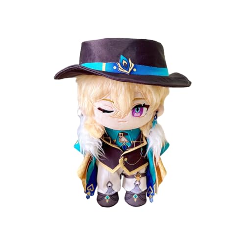 CALEMBOU Anime Plush Dress Up Doll Cute Chibi Figure Plushies 20cm Soft Chinese Cotton Dolls Collectible Gift for Honkai Star Rail Fans (Aventurine) - Aventurine