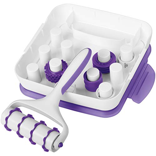Wilton Fondant Ribbon Cutter Set, Includes Bonus Decorate Smart Storage Case, Ideal for Cake Decorating with Assorted Bow, Border, and Trim Designs, 1 Handle, 9 Spacers, 12 Cutting Wheels, 2 Locks - 1 - Cutter Set