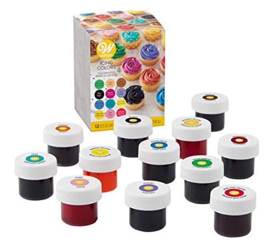 Wilton Icing Colors 12-Piece Gel Food Coloring Set - Colors