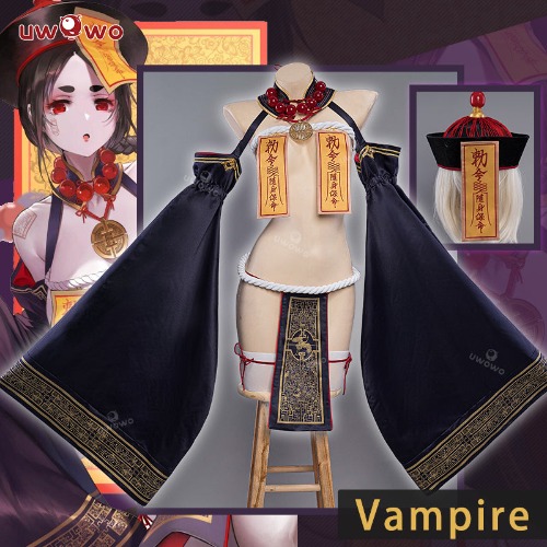 【In Stock】Uwowo×DISHWASHER1910: OC Character Jiangshi Chinese Hopping Vampire 18+Halloween Cosplay Costume | M
