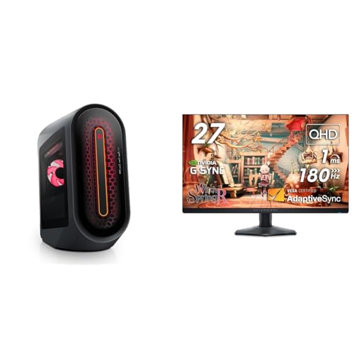 Alienware Aurora R15 Gaming Desktop - AMD Ryzen 9 7900X, 32GB DDR5 RAM, 1TB SSD + 2TB HDD & AW2724DM Gaming Monitor - 27-Inch QHD 180Hz with Overclock 1ms Display - 32GB - R9-7900X RTX 4080 + AW2724DM Gaming Monitor