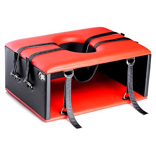 Master Series Queening Chair Sex Toy, 1 Count, Faux Leather - 27 x 20 Inch Seat