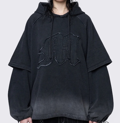 Rae Washed Layered Hoodie