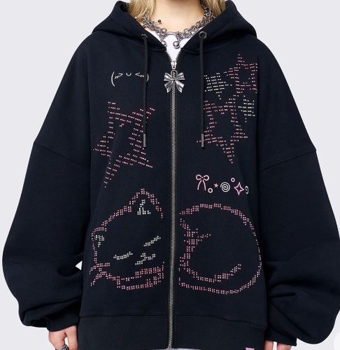 Purrfection Zip Up Hoodie