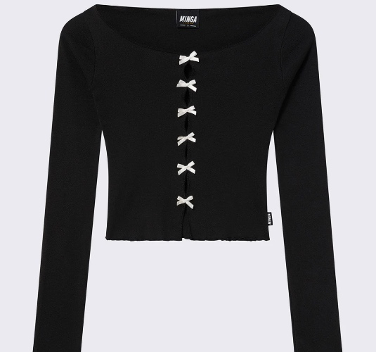 Cece Bows Cut Out Top