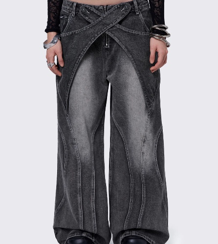 Kim Black Baggy Jeans