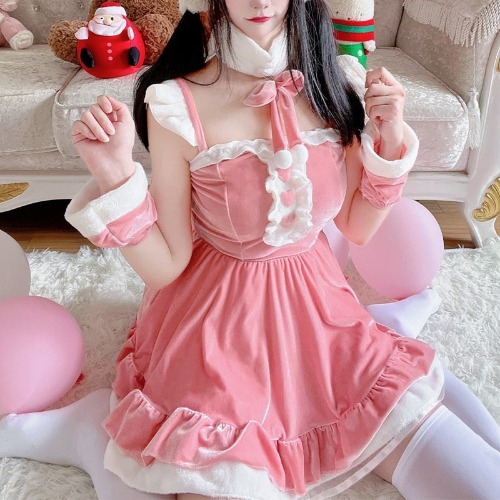 Winter Bunny Costume - Pink / L