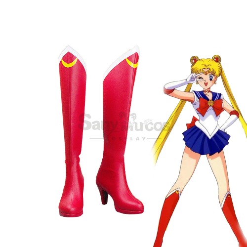 Anime Sailor Moon Cosplay Sailor Moon Usagi Tsukino Cosplay Shoes - Female / 38