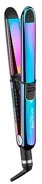 BabylissPRO Nano Titanium Prima Ionic Hair Straightener, Curl and Straighten Hair With One Professional Tool