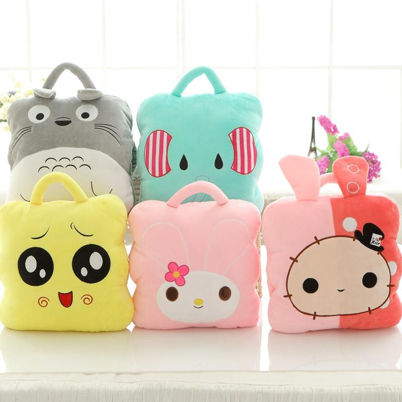 Versatile Plush Blanket and Pillow - 100*170cm / Pink